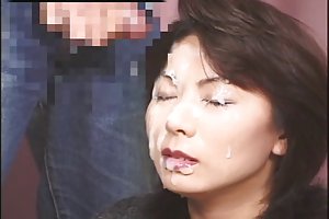 Bukkake para maduro japonés sexo con borracha chica