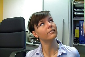 Caliente alemán secretario en medias negras creampie mierda porno relatos de esclavos y la señora