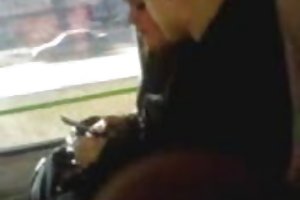 La masturbación público de transporte de 3 pornuha