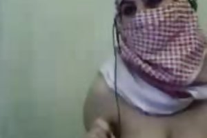 Palestina árabe hiyab niña de mostrar sus grandes tetas en la webcam simplemente porno sexo